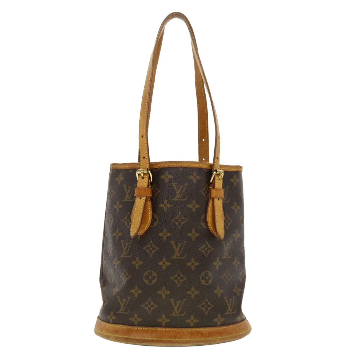 LOUIS VUITTON Monogram Bucket PM Shoulder Bag M42238 LV Auth fm2248 - 0