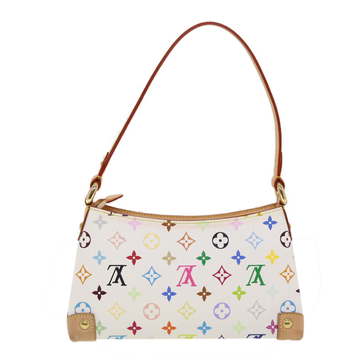 LOUIS VUITTON Monogram Multicolor Eliza Shoulder Bag White M40098 LV Auth fm2252 - 0