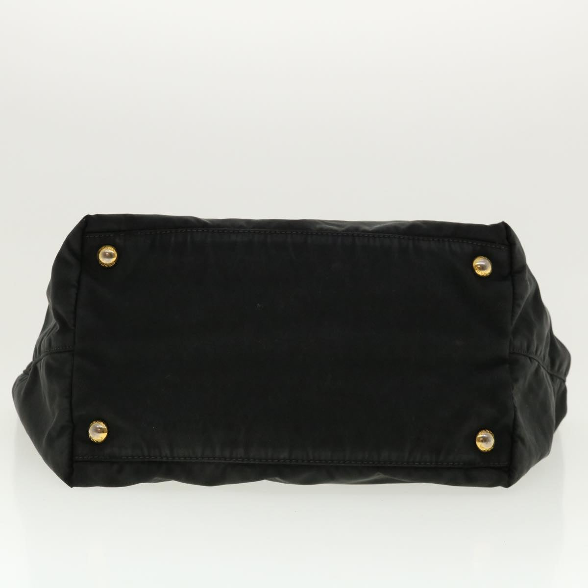 PRADA Hand Bag Nylon Black Auth fm2265
