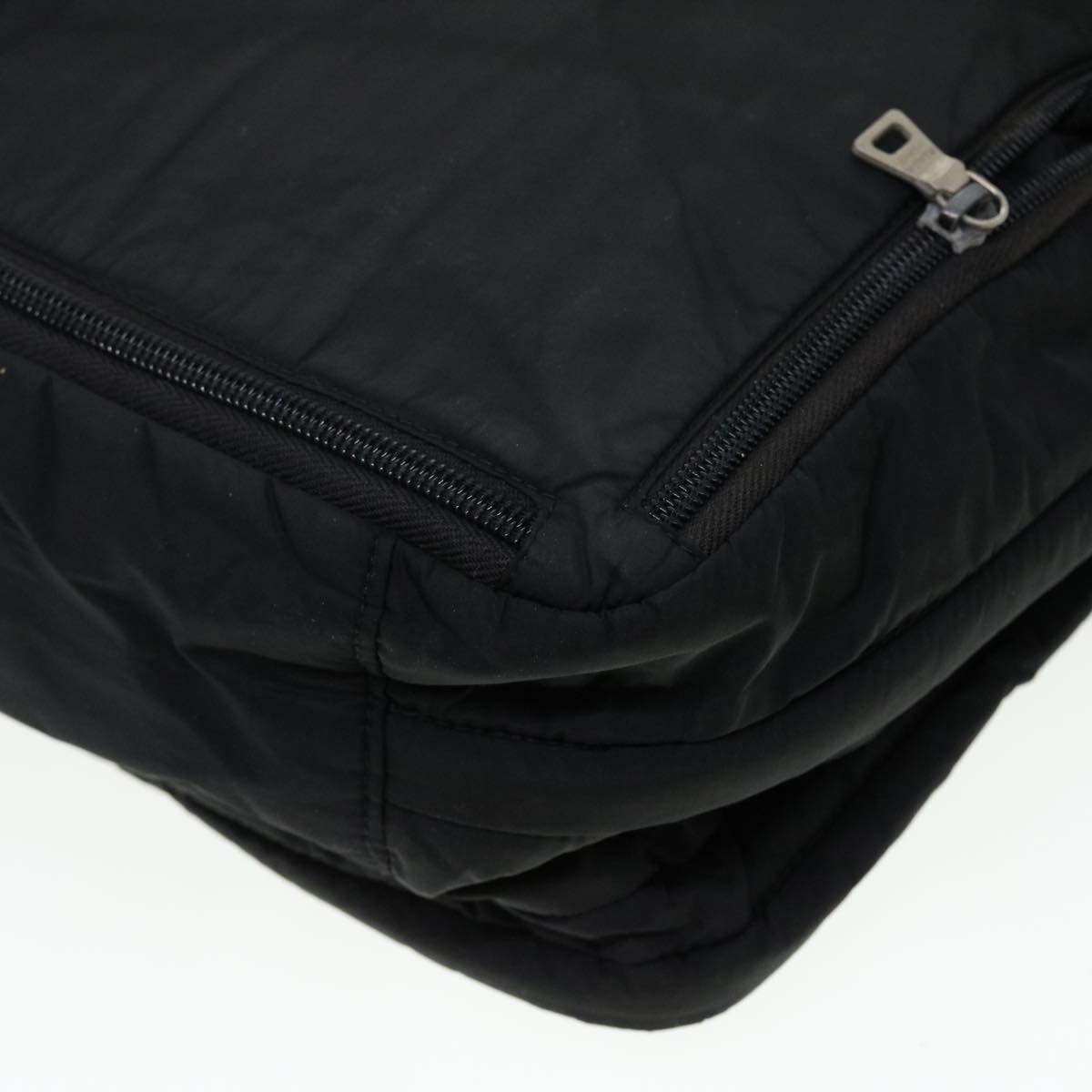 PRADA Hand Bag Nylon Black Auth fm2266