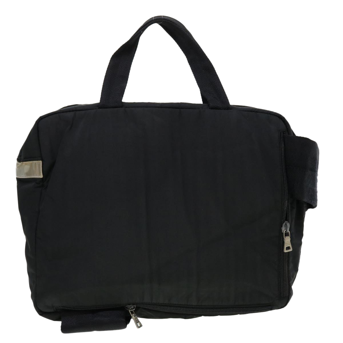 PRADA Hand Bag Nylon Black Auth fm2266 - 0