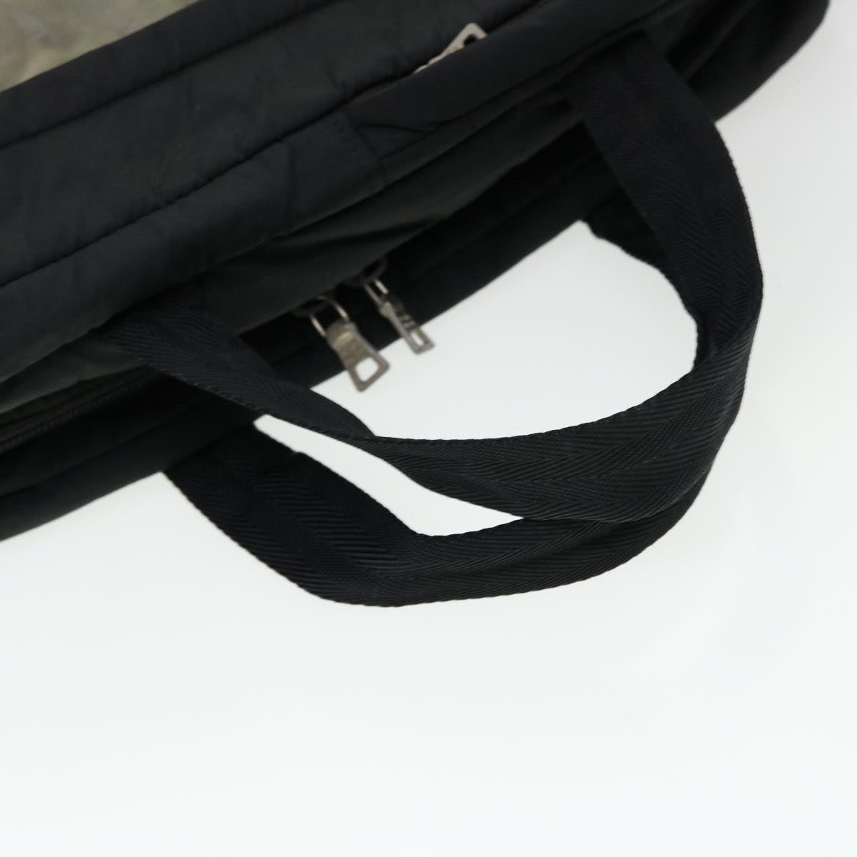 PRADA Hand Bag Nylon Black Auth fm2266