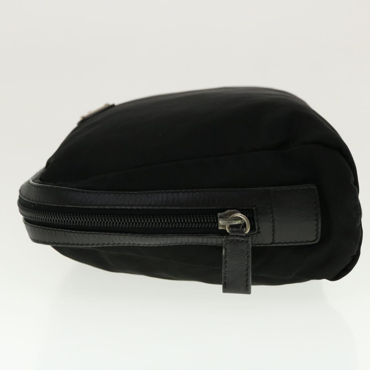 PRADA Pouch Nylon Black Auth fm2276