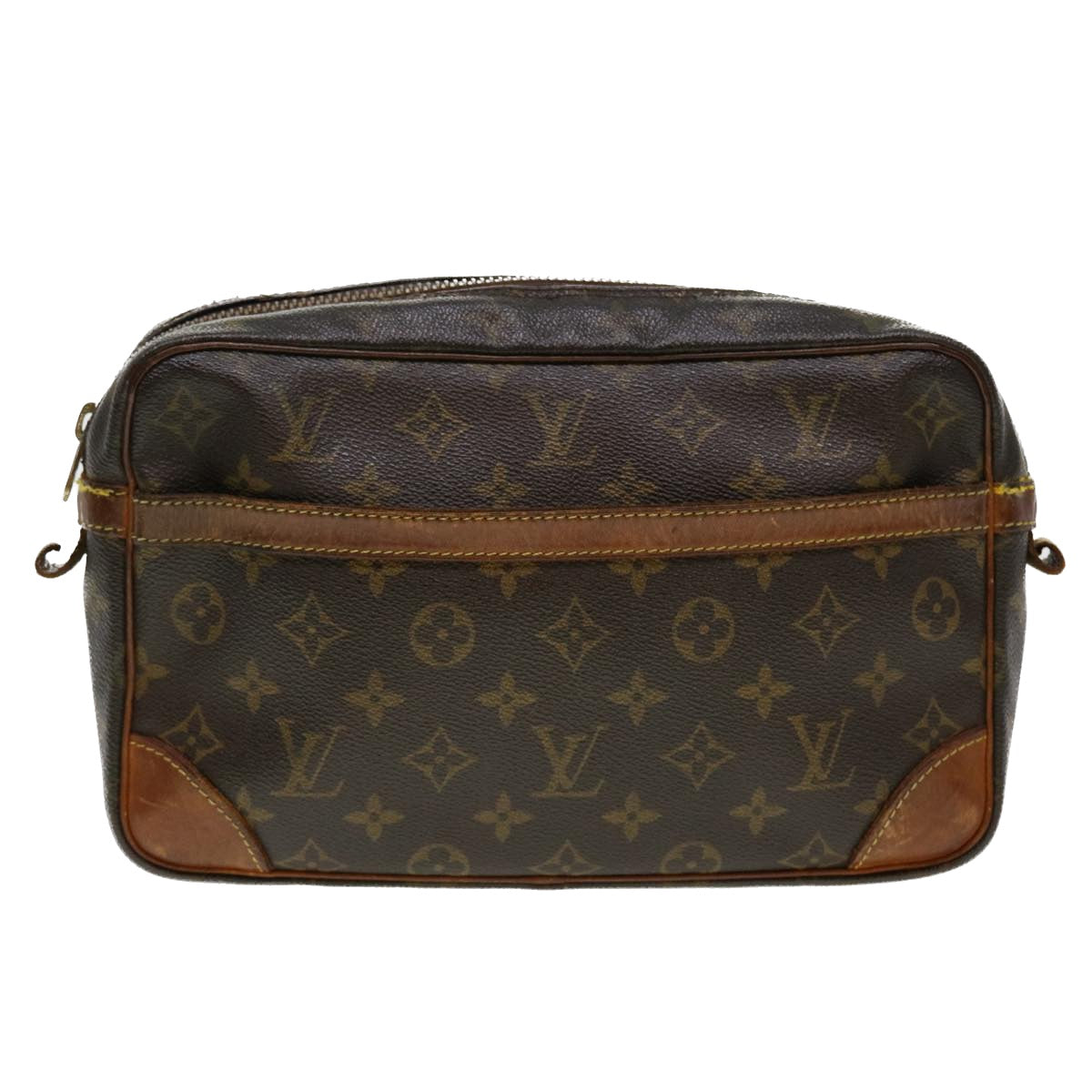 LOUIS VUITTON Monogram Compiegne 28 Clutch Bag M51845 LV Auth fm2280