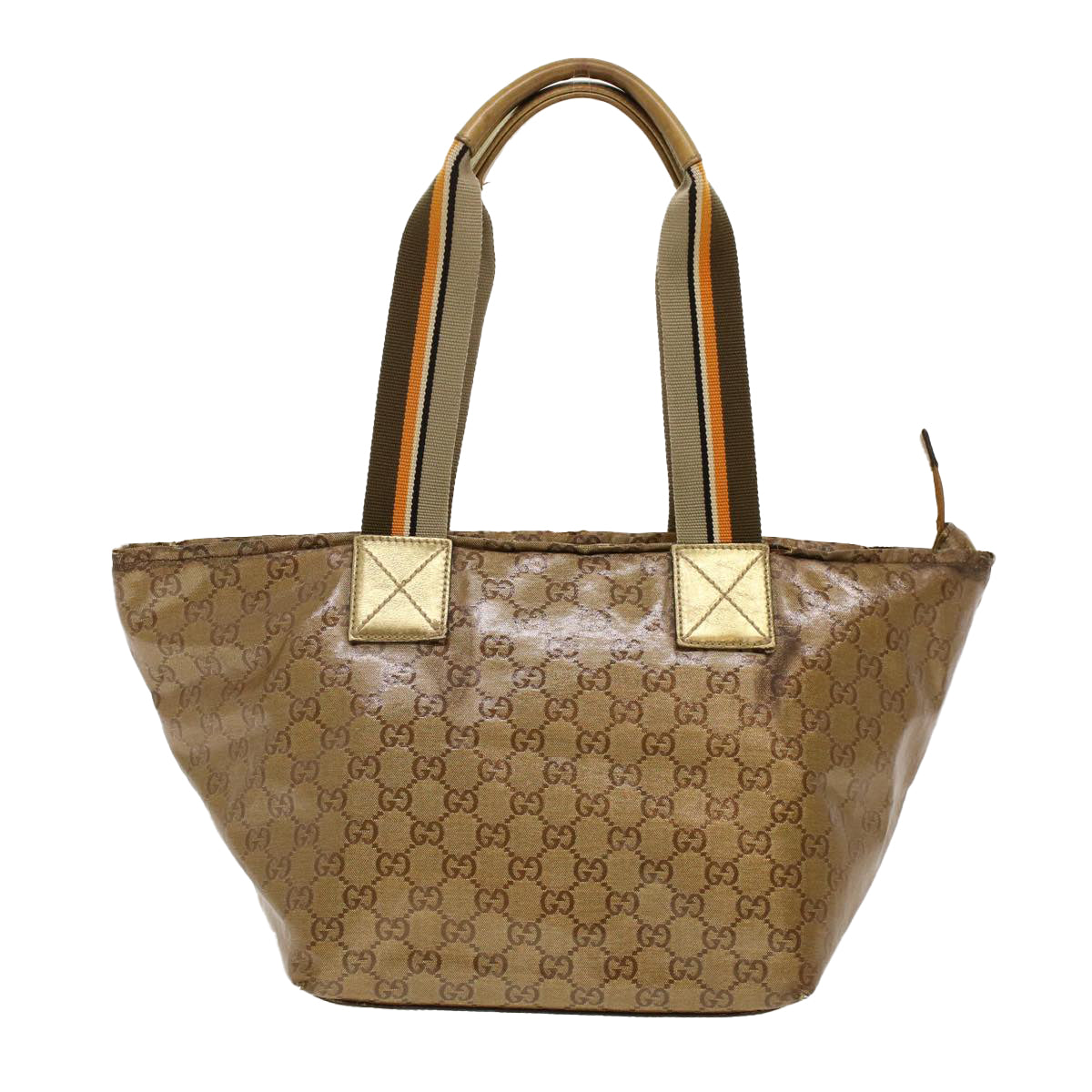 GUCCI GG Crystal Tote Bag Gold 131230 Auth fm2314 - 0