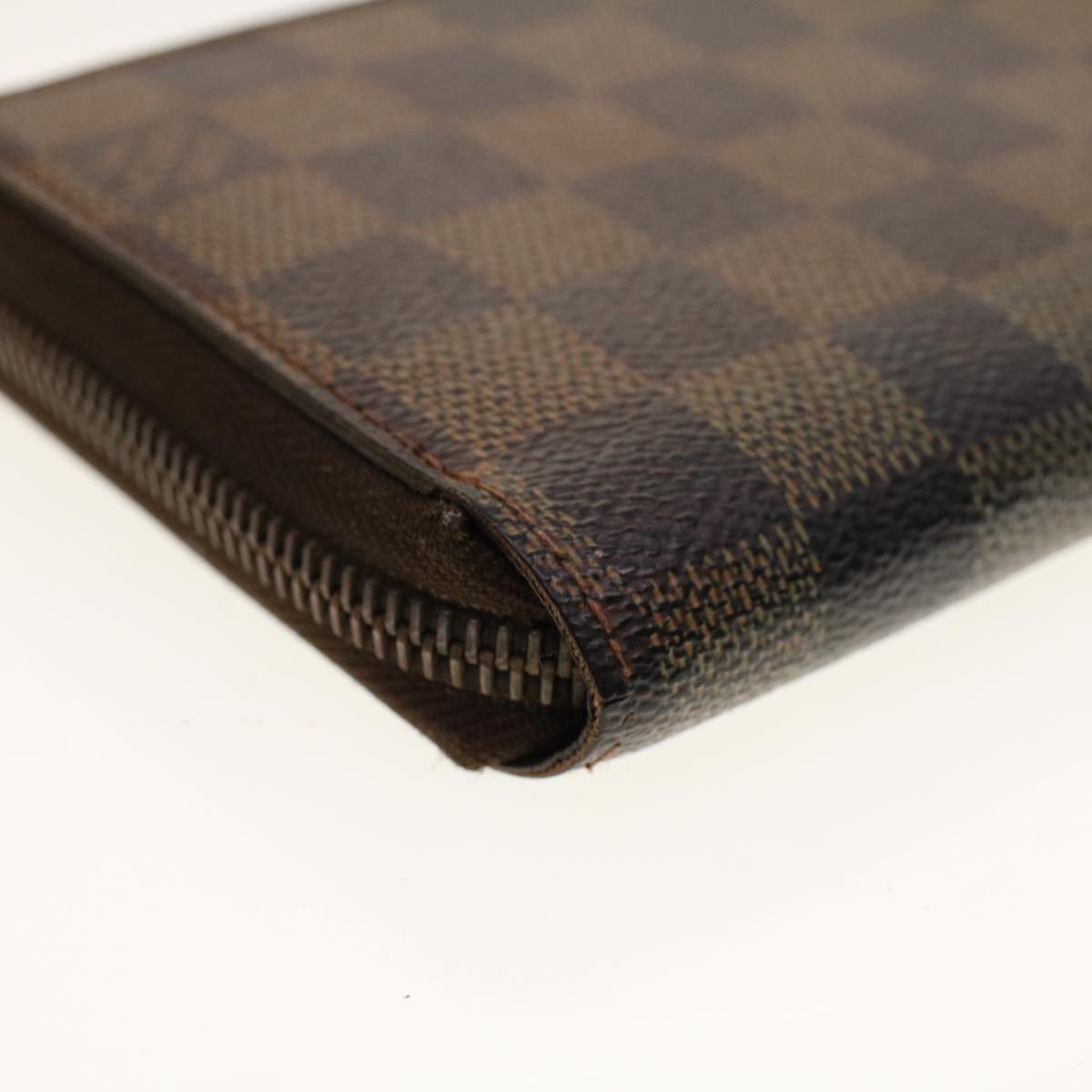 LOUIS VUITTON Damier Ebene Zippy Wallet Long Wallet N41661 LV Auth fm2324