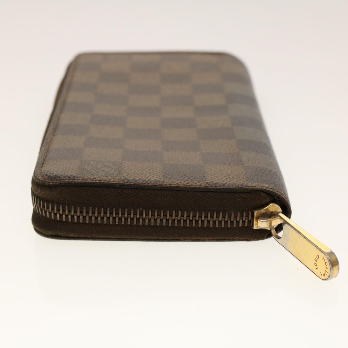 LOUIS VUITTON Damier Ebene Zippy Wallet Long Wallet N41661 LV Auth fm2324