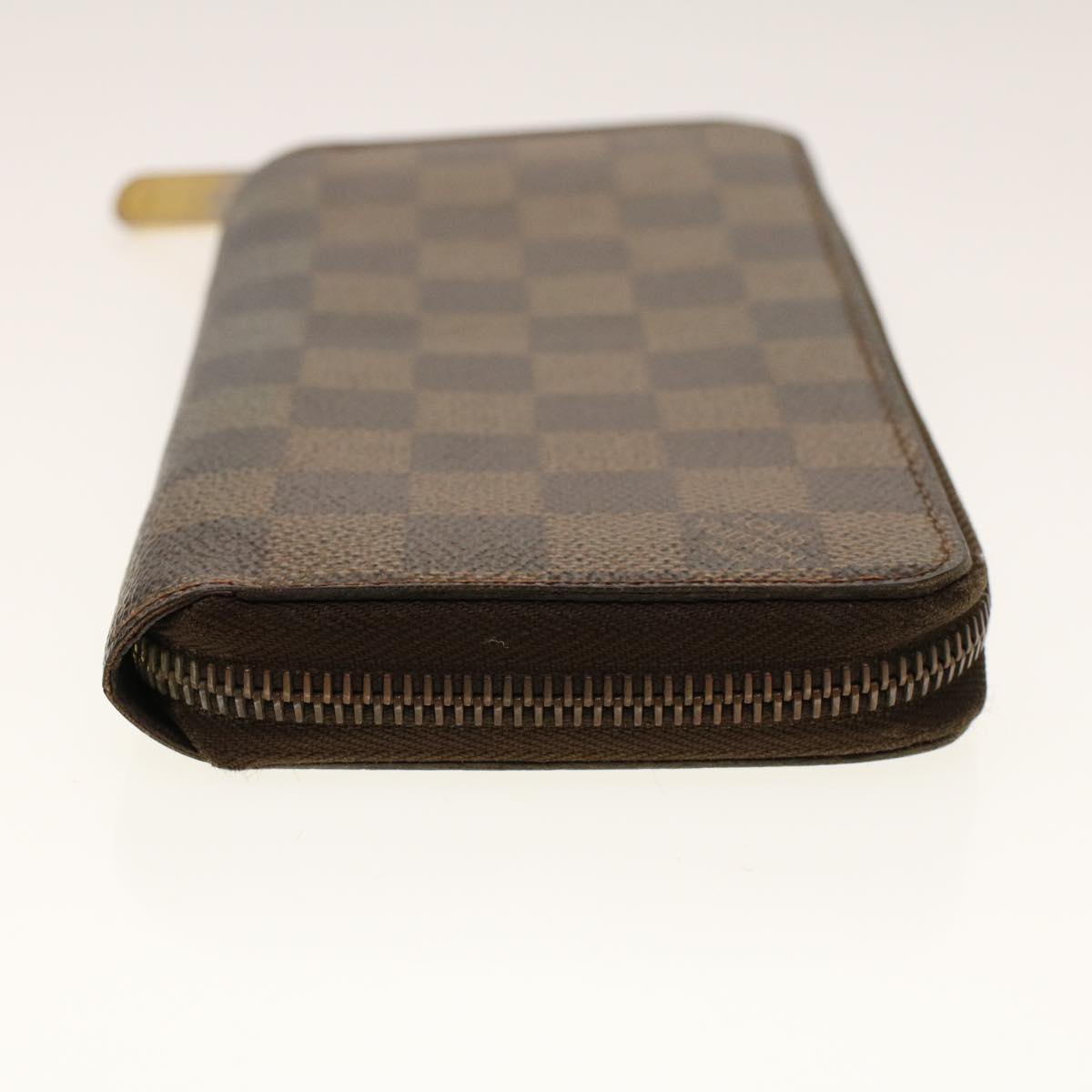 LOUIS VUITTON Damier Ebene Zippy Wallet Long Wallet N41661 LV Auth fm2324