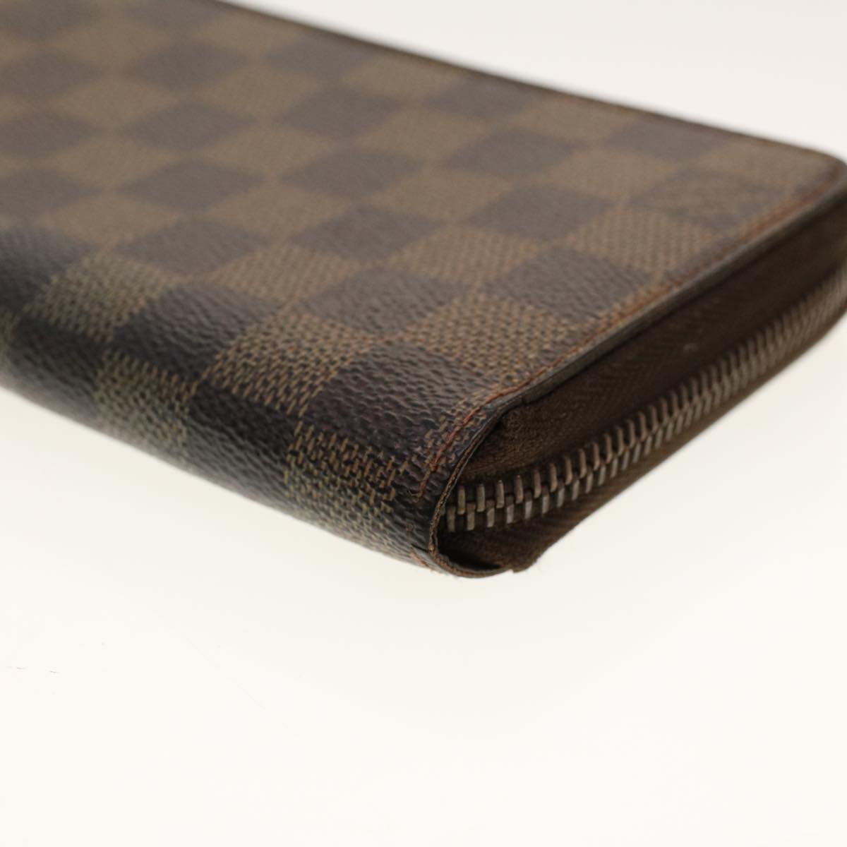 LOUIS VUITTON Damier Ebene Zippy Wallet Long Wallet N41661 LV Auth fm2324