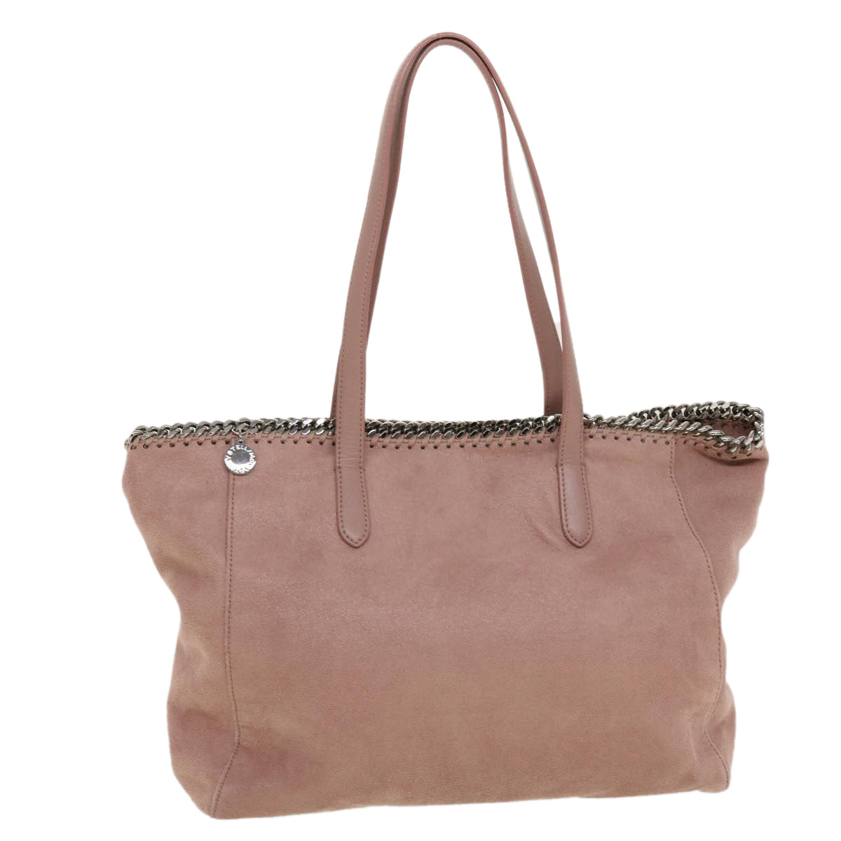 Stella MacCartney Tote Bag Suede Pink Auth fm2400