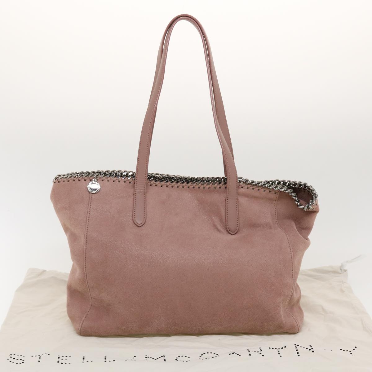 Stella MacCartney Tote Bag Suede Pink Auth fm2400