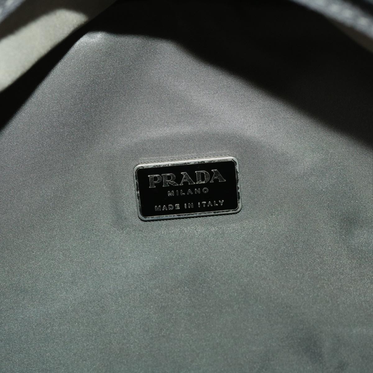 PRADA Backpack Nylon Gray Auth fm2401