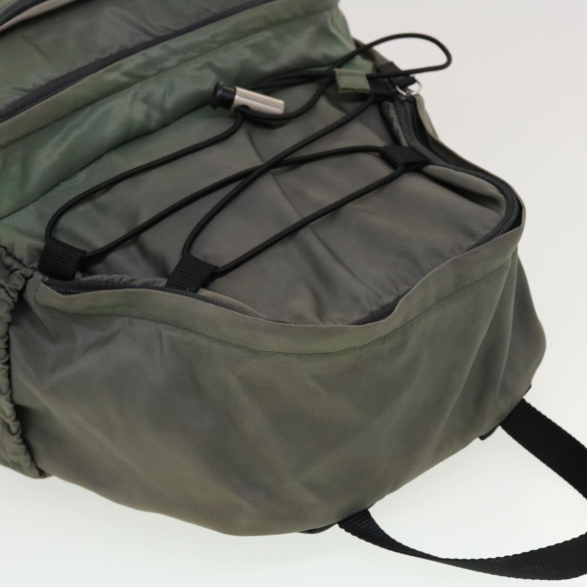 PRADA Backpack Nylon Gray Auth fm2401