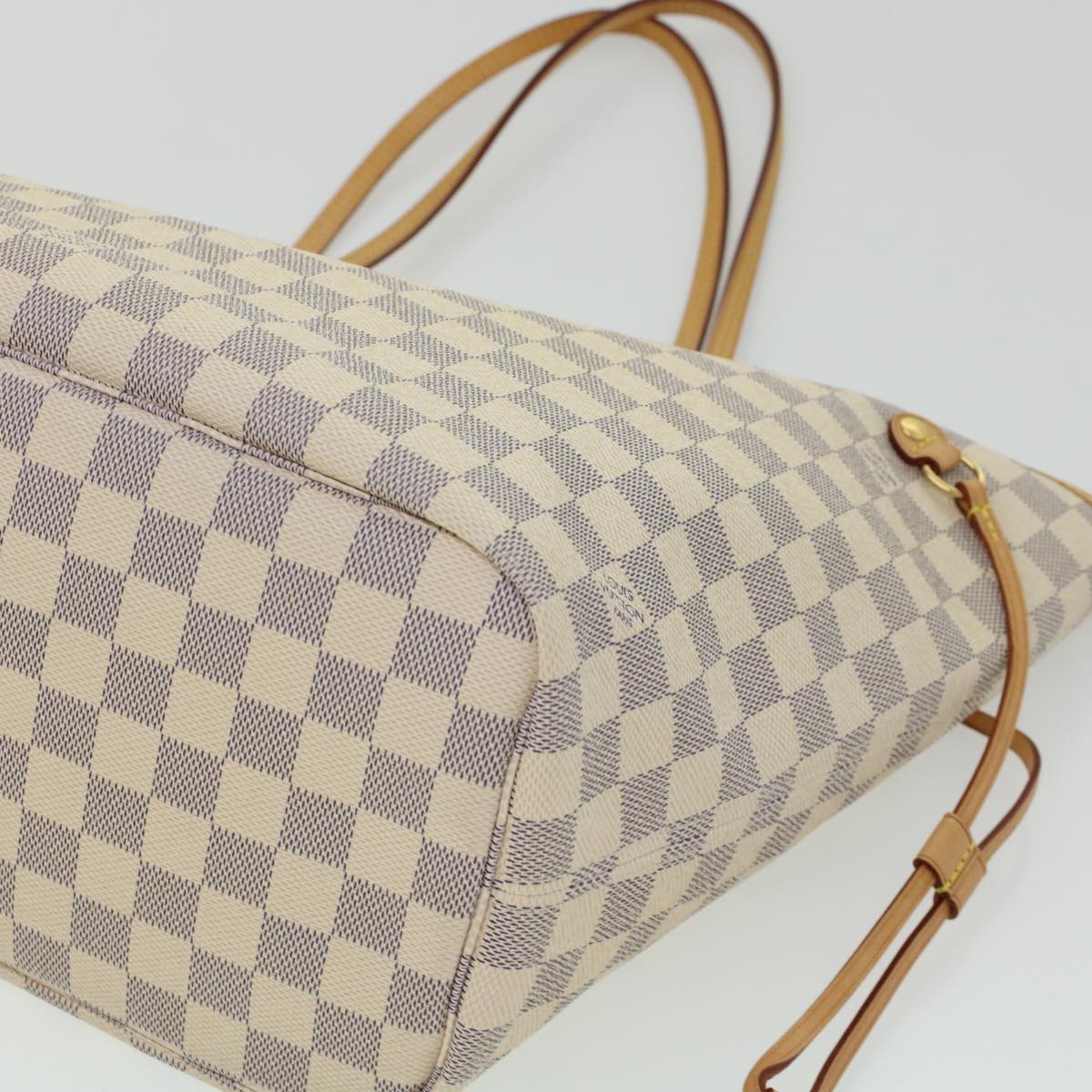 LOUIS VUITTON Damier Azur Neverfull MM Tote Bag N41605 LV Auth fm2414