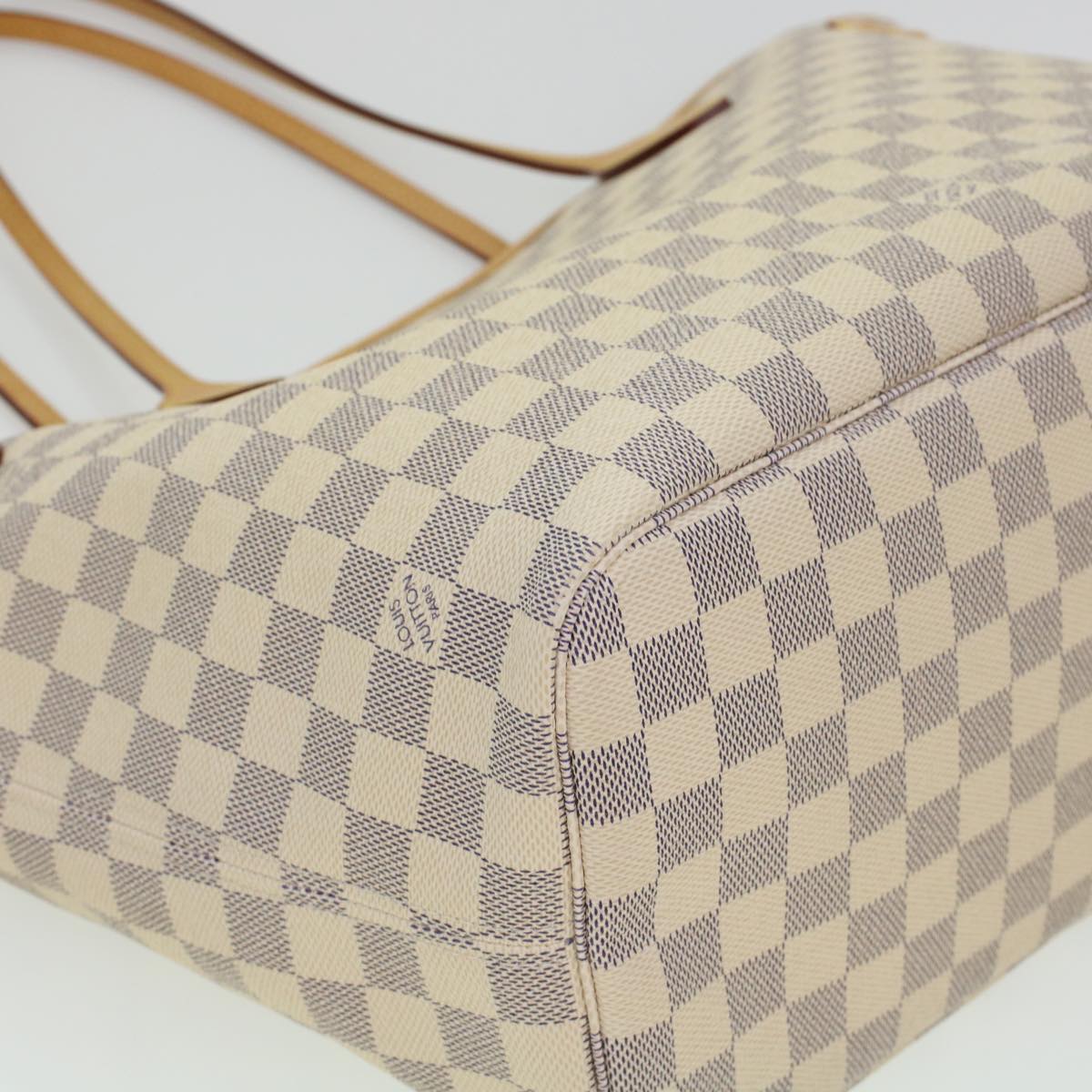 LOUIS VUITTON Damier Azur Neverfull MM Tote Bag N41605 LV Auth fm2414