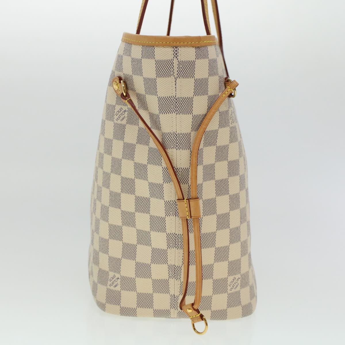 LOUIS VUITTON Damier Azur Neverfull MM Tote Bag N41605 LV Auth fm2414