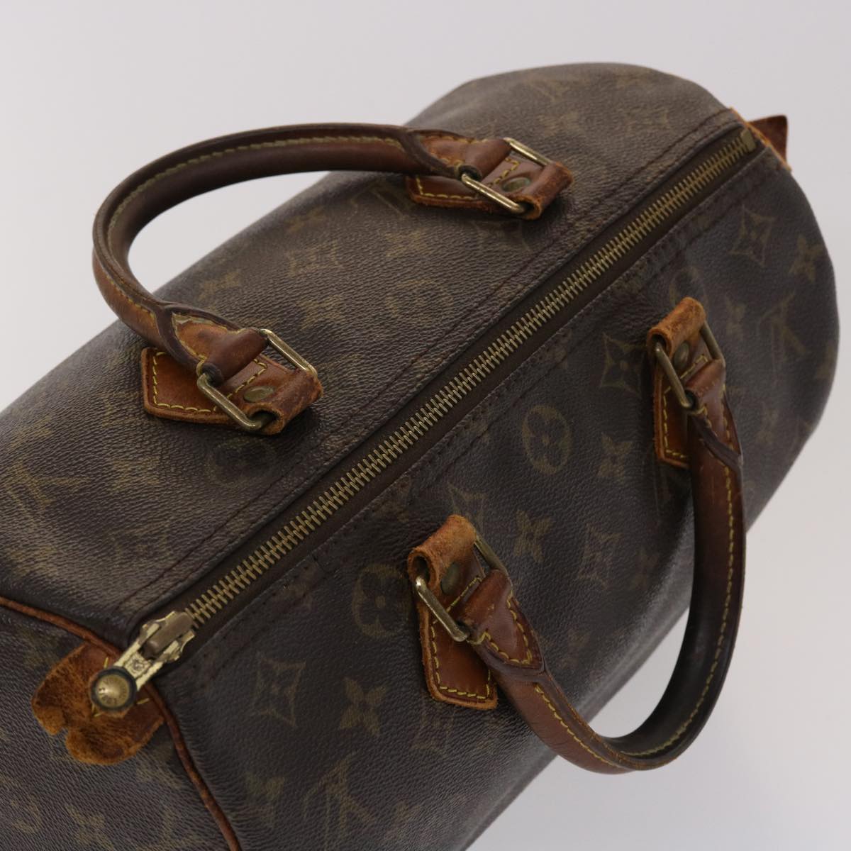 LOUIS VUITTON Monogram Speedy 30 Hand Bag M41526 LV Auth fm2482