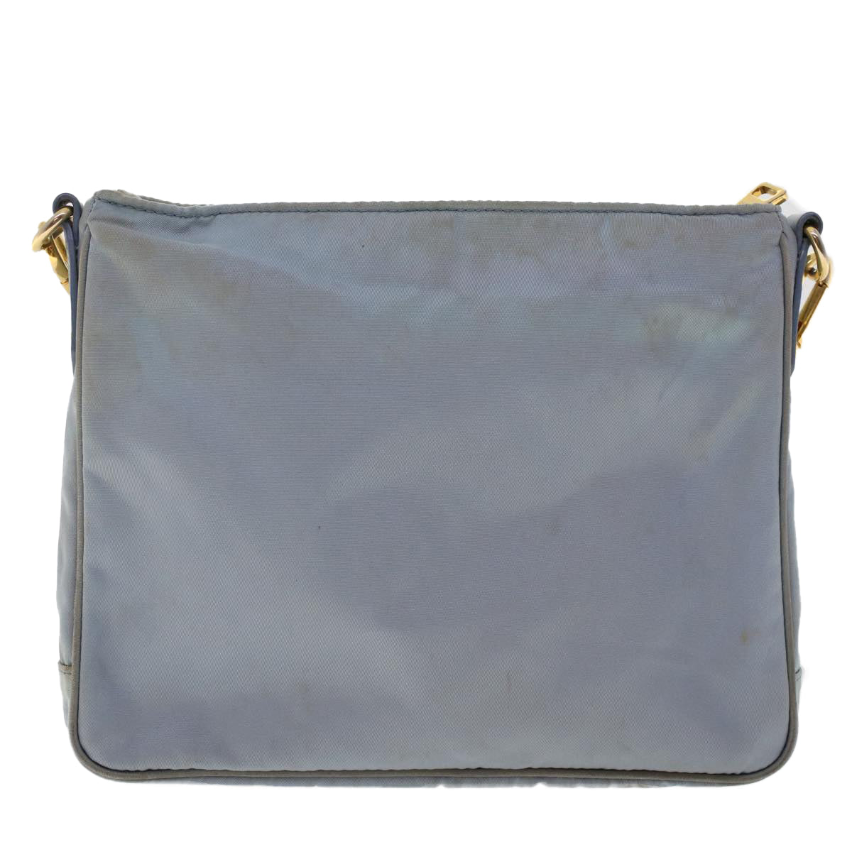 PRADA Shoulder Bag Nylon Leather Blue Auth fm2488 - 0