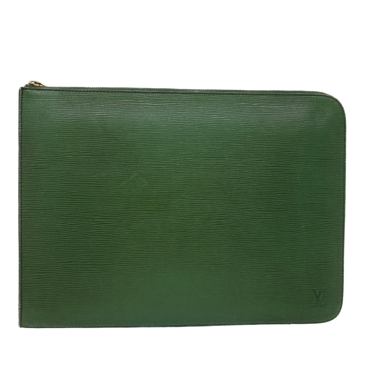 LOUIS VUITTON Epi Posh Documents Clutch Bag Green M54494 LV Auth fm2495