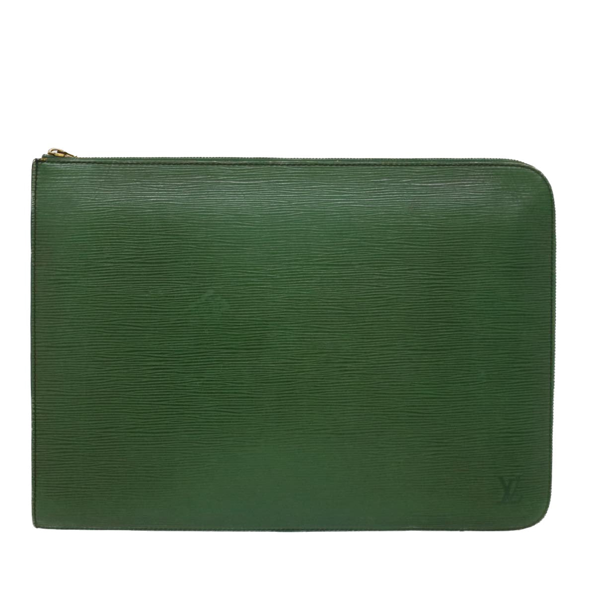 LOUIS VUITTON Epi Posh Documents Clutch Bag Green M54494 LV Auth fm2495