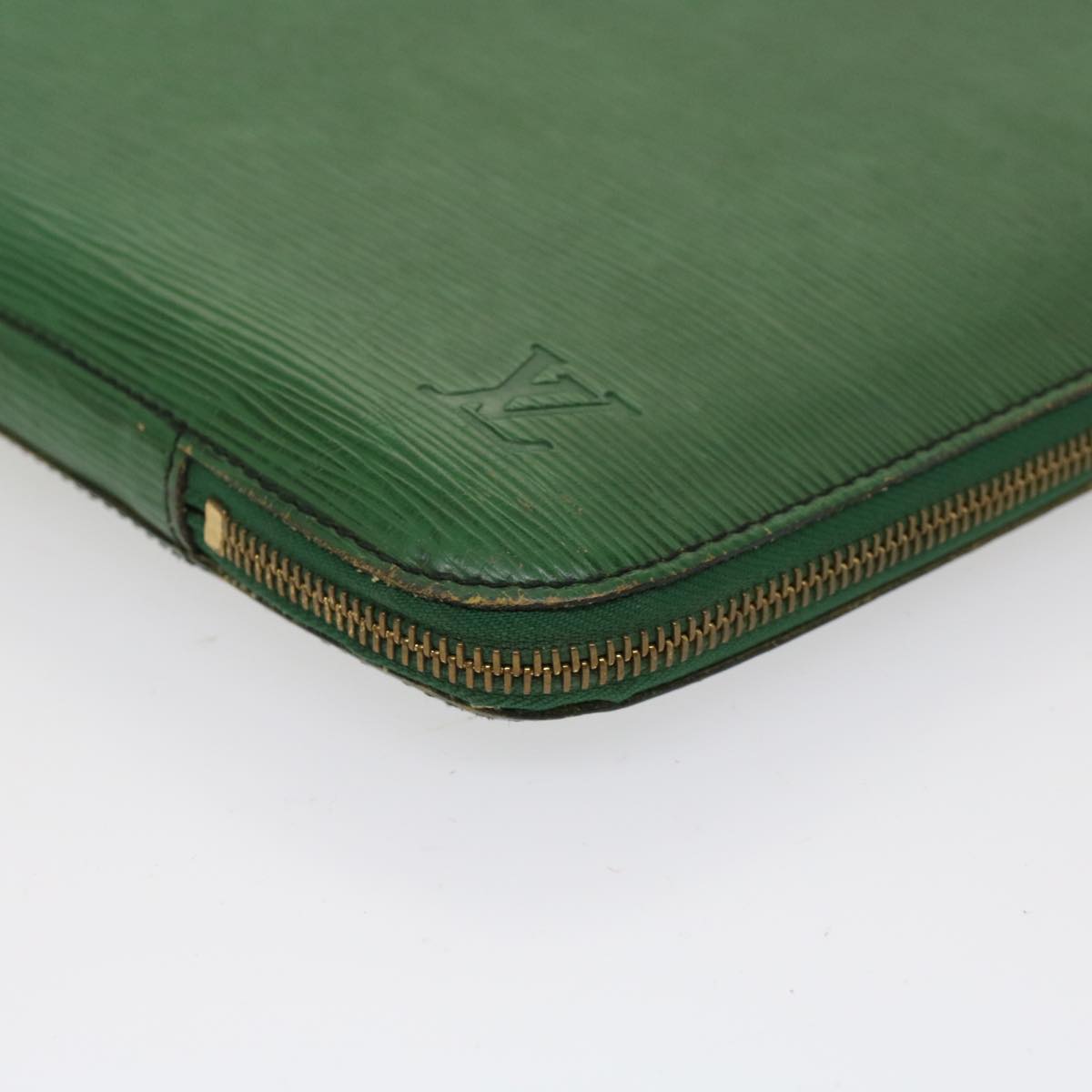 LOUIS VUITTON Epi Posh Documents Clutch Bag Green M54494 LV Auth fm2495