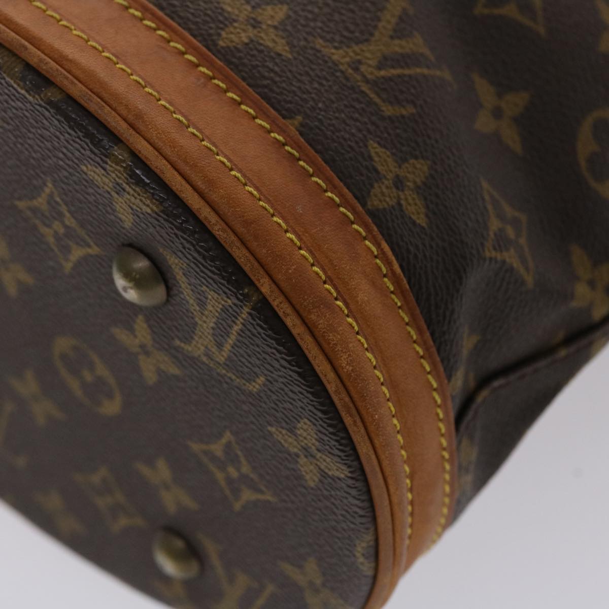 LOUIS VUITTON Monogram Bucket PM Shoulder Bag M42238 LV Auth fm2498