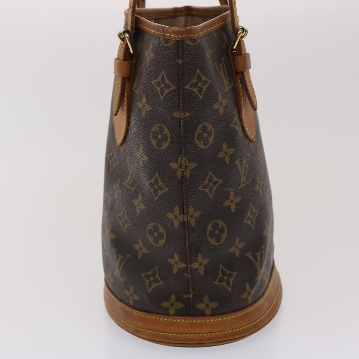 LOUIS VUITTON Monogram Bucket PM Shoulder Bag M42238 LV Auth fm2498