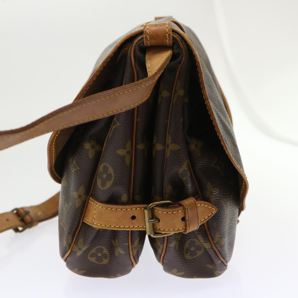 LOUIS VUITTON Monogram Saumur 30 Shoulder Bag M42256 LV Auth fm2511