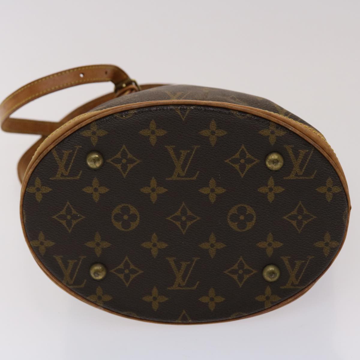 LOUIS VUITTON Monogram Bucket PM Shoulder Bag M42238 LV Auth fm2514