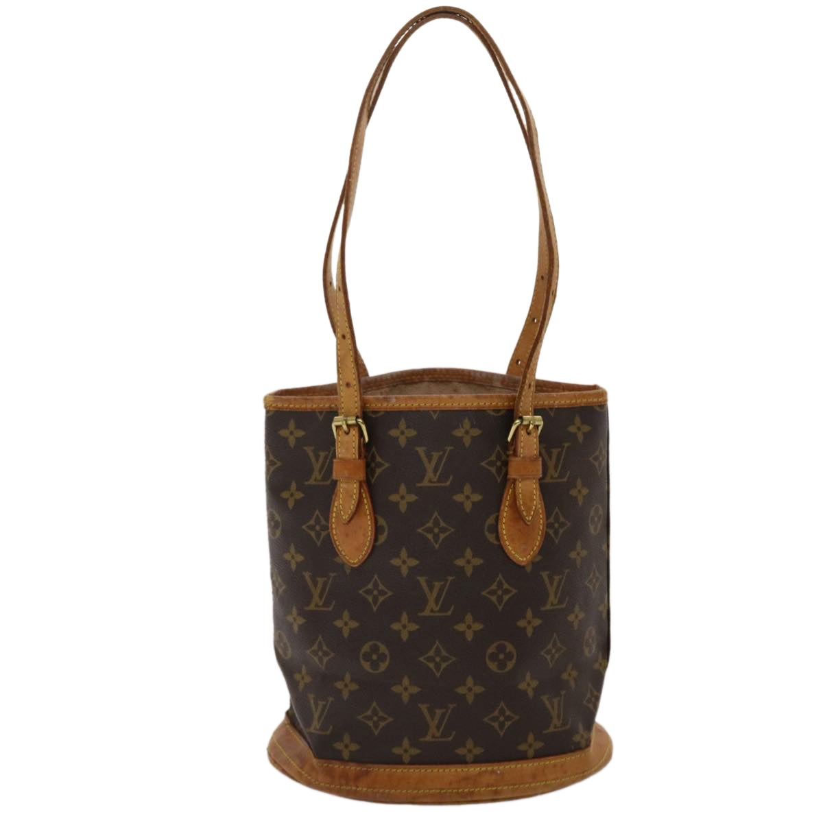 LOUIS VUITTON Monogram Bucket PM Shoulder Bag M42238 LV Auth fm2514