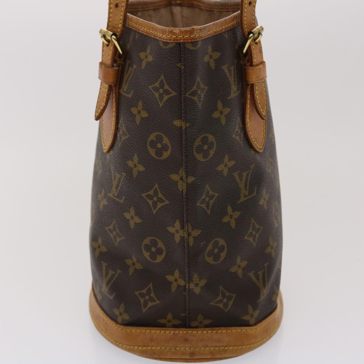 LOUIS VUITTON Monogram Bucket PM Shoulder Bag M42238 LV Auth fm2514