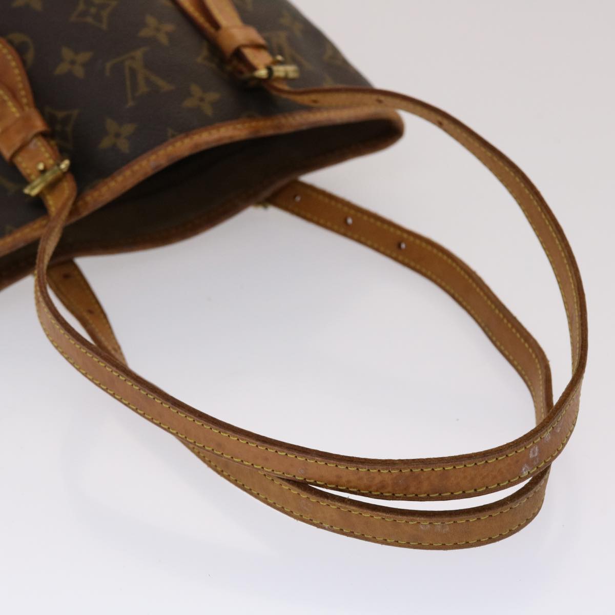 LOUIS VUITTON Monogram Bucket PM Shoulder Bag M42238 LV Auth fm2514