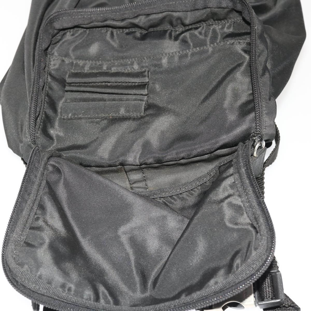 PRADA Backpack Nylon Black Auth fm2530