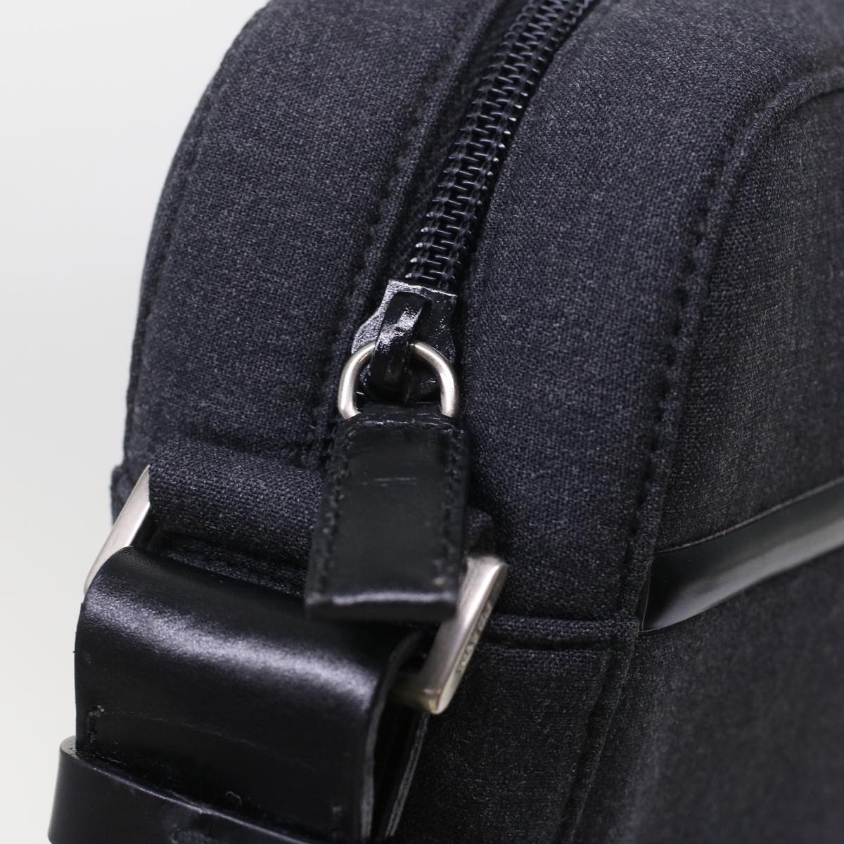 PRADA Sports Shoulder Bag Nylon Gray Auth fm2551