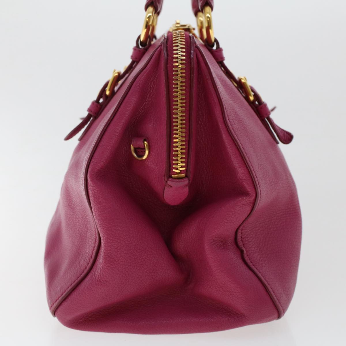 Miu Miu Hand Bag Leather Pink Auth fm2584