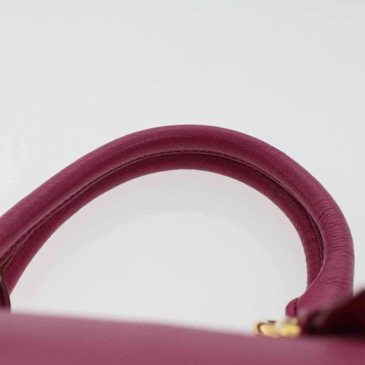 Miu Miu Hand Bag Leather Pink Auth fm2584