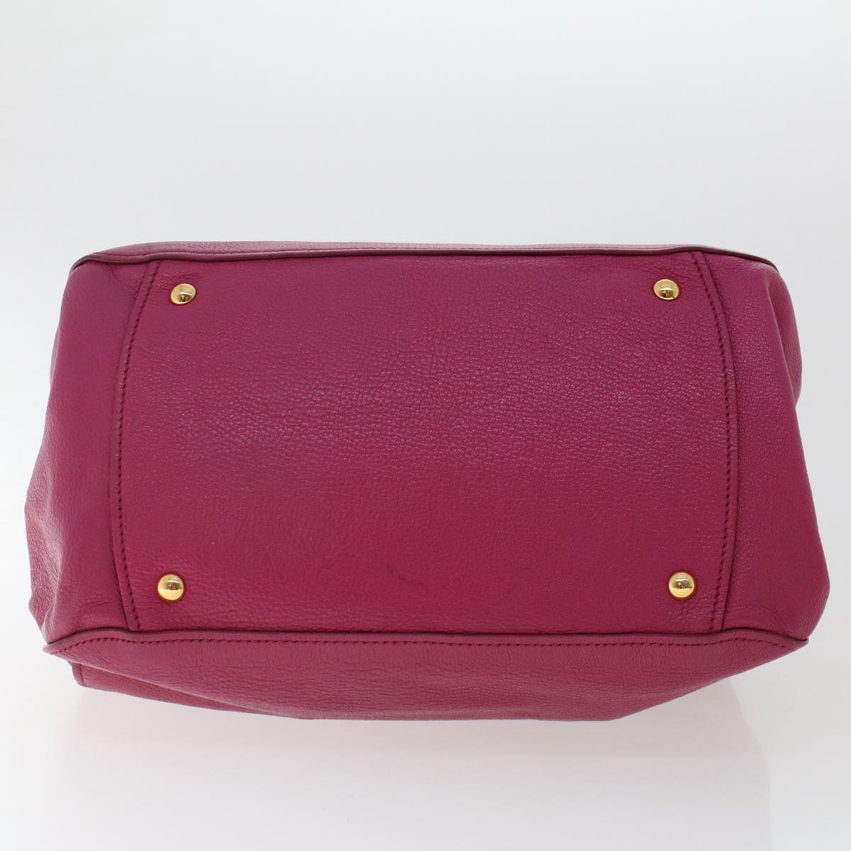 Miu Miu Hand Bag Leather Pink Auth fm2584