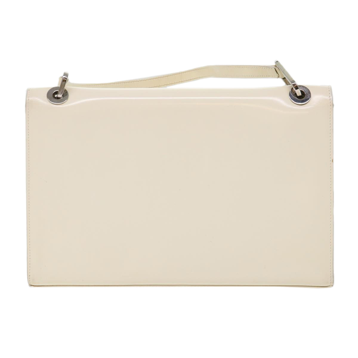 GUCCI Shoulder Bag Leather White 001•2058•3033 Auth fm2591 - 0