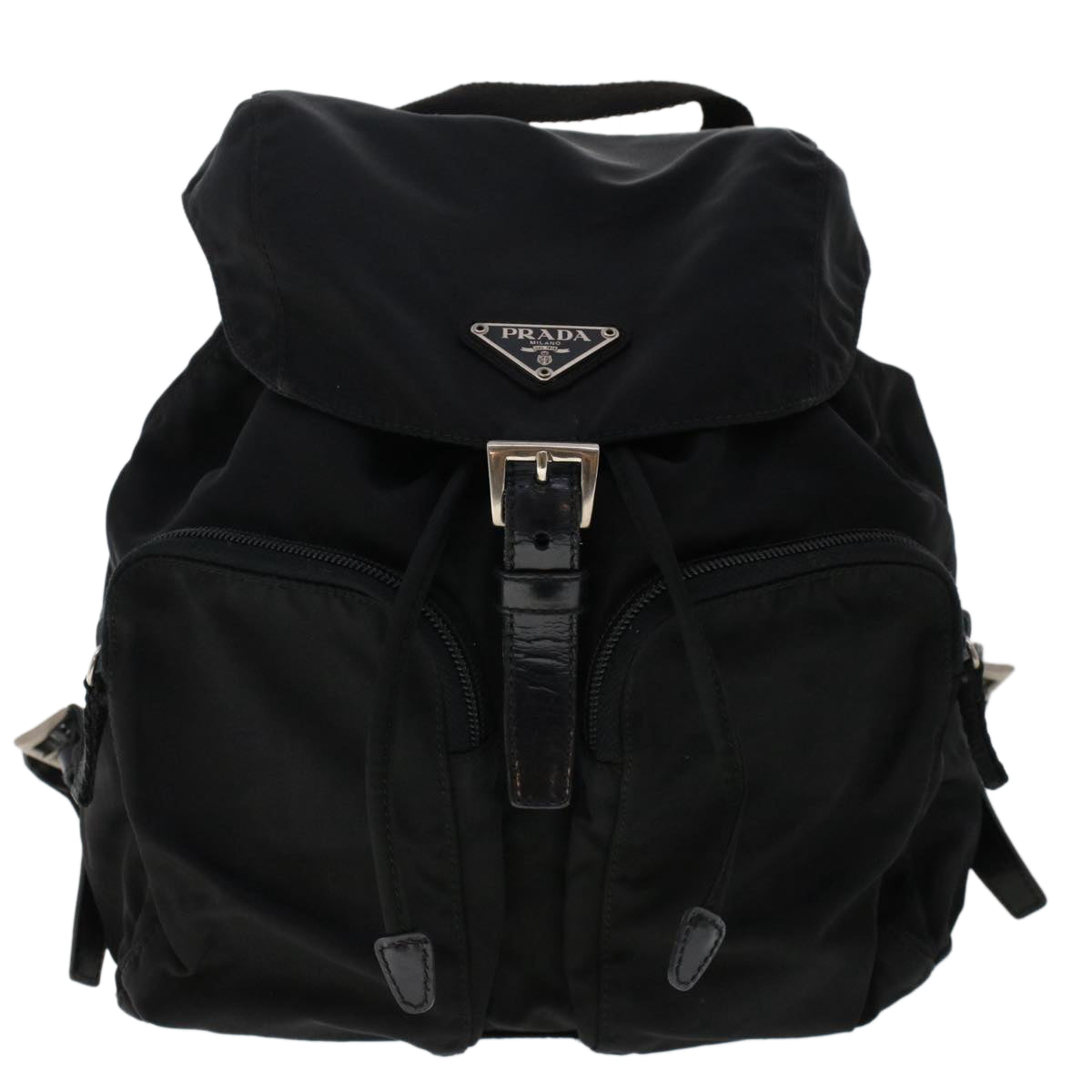 PRADA Backpack Nylon Black Auth fm2609