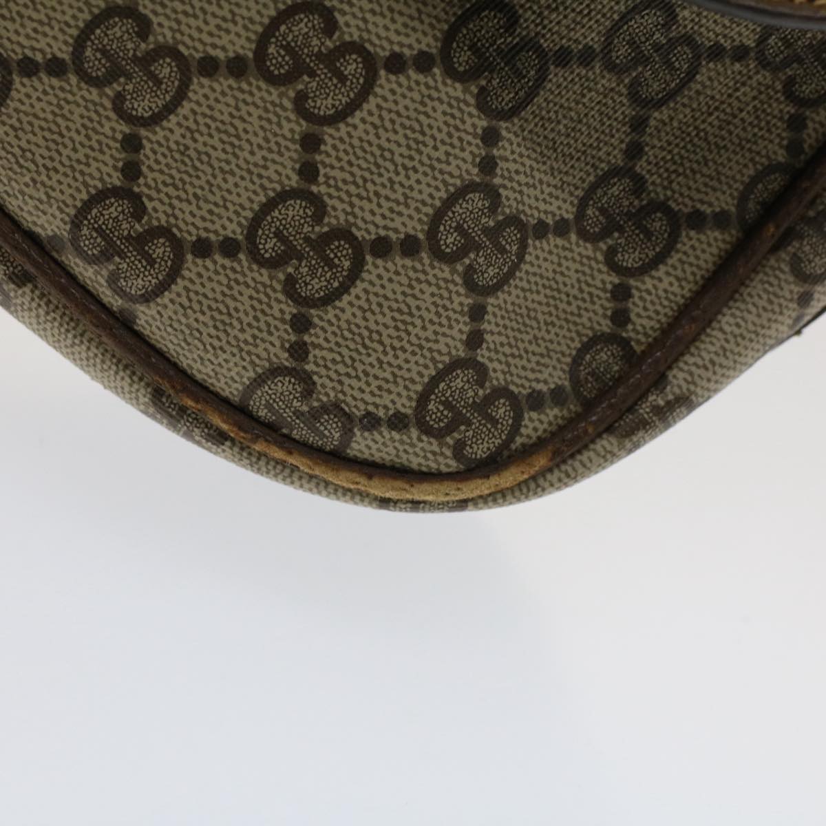 GUCCI GG Canvas Shoulder Bag PVC Leather Beige Brown 001 261 4425 Auth fm2655