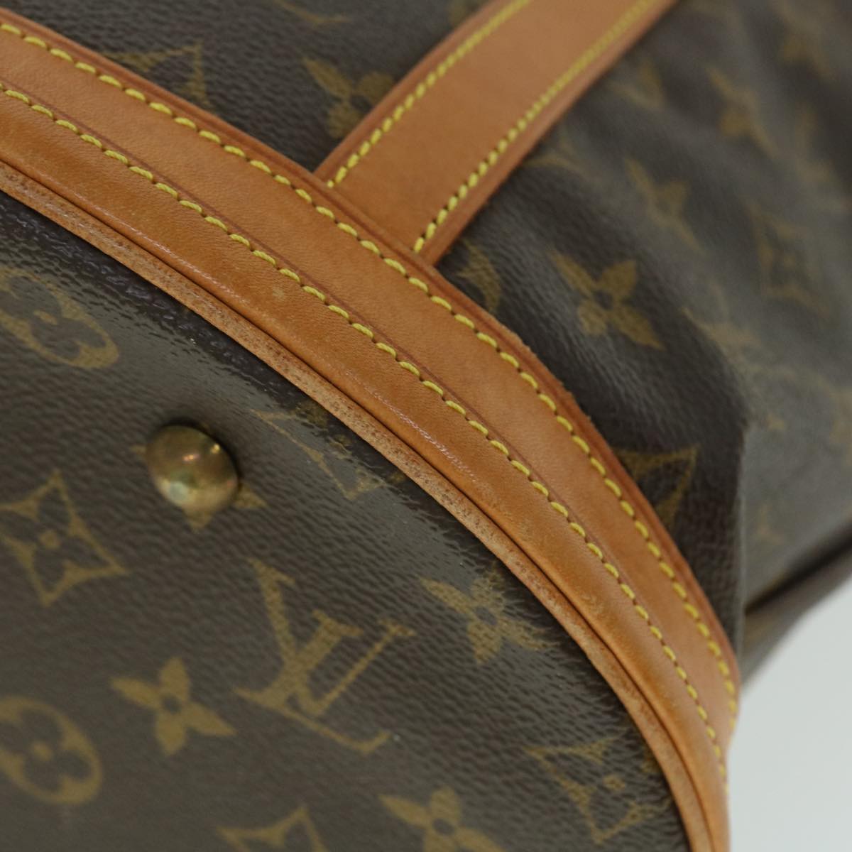 LOUIS VUITTON Monogram Bucket GM Shoulder Bag M42236 LV Auth fm2678