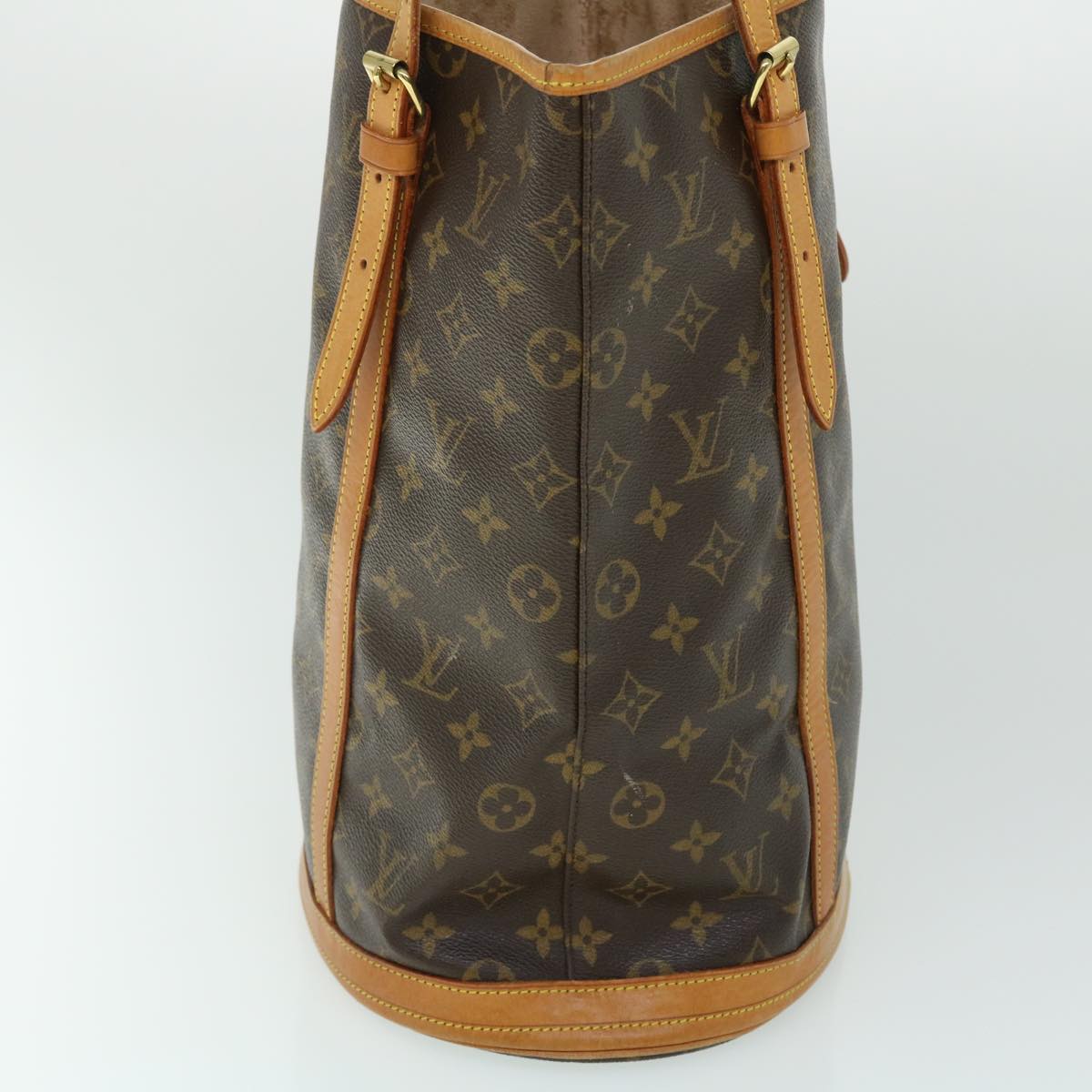 LOUIS VUITTON Monogram Bucket GM Shoulder Bag M42236 LV Auth fm2678