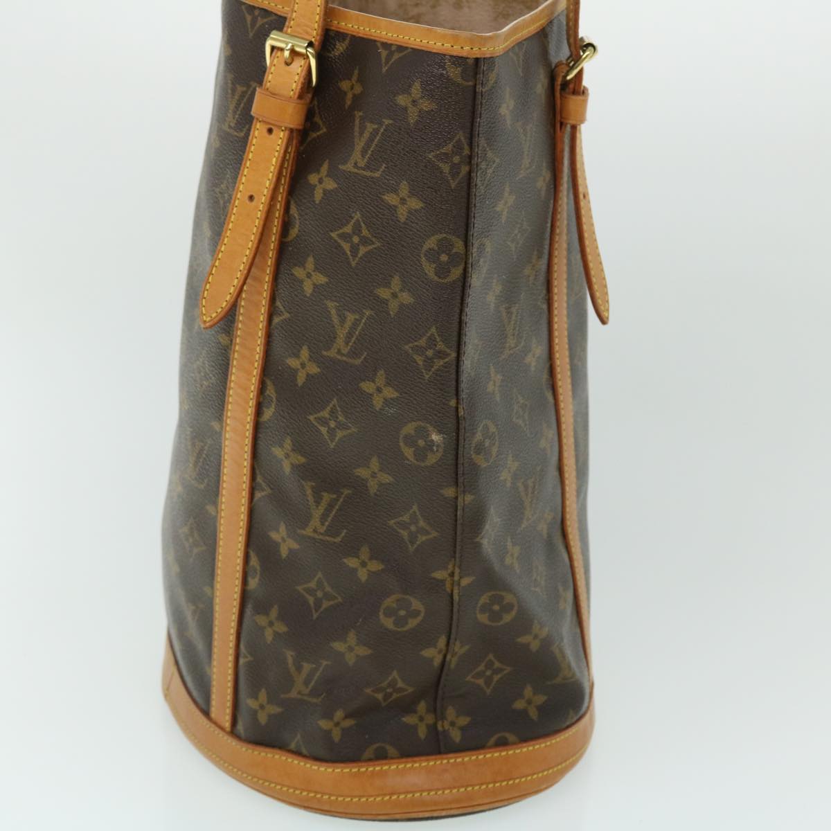 LOUIS VUITTON Monogram Bucket GM Shoulder Bag M42236 LV Auth fm2678