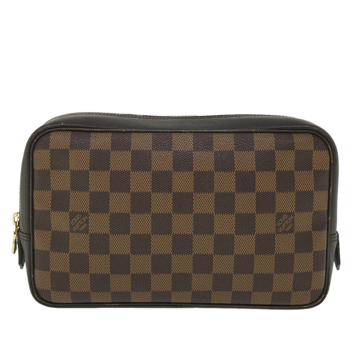 LOUIS VUITTON Damier Ebene Trousse Toilette Clutch Bag N47623 LV Auth fm2691 - 0