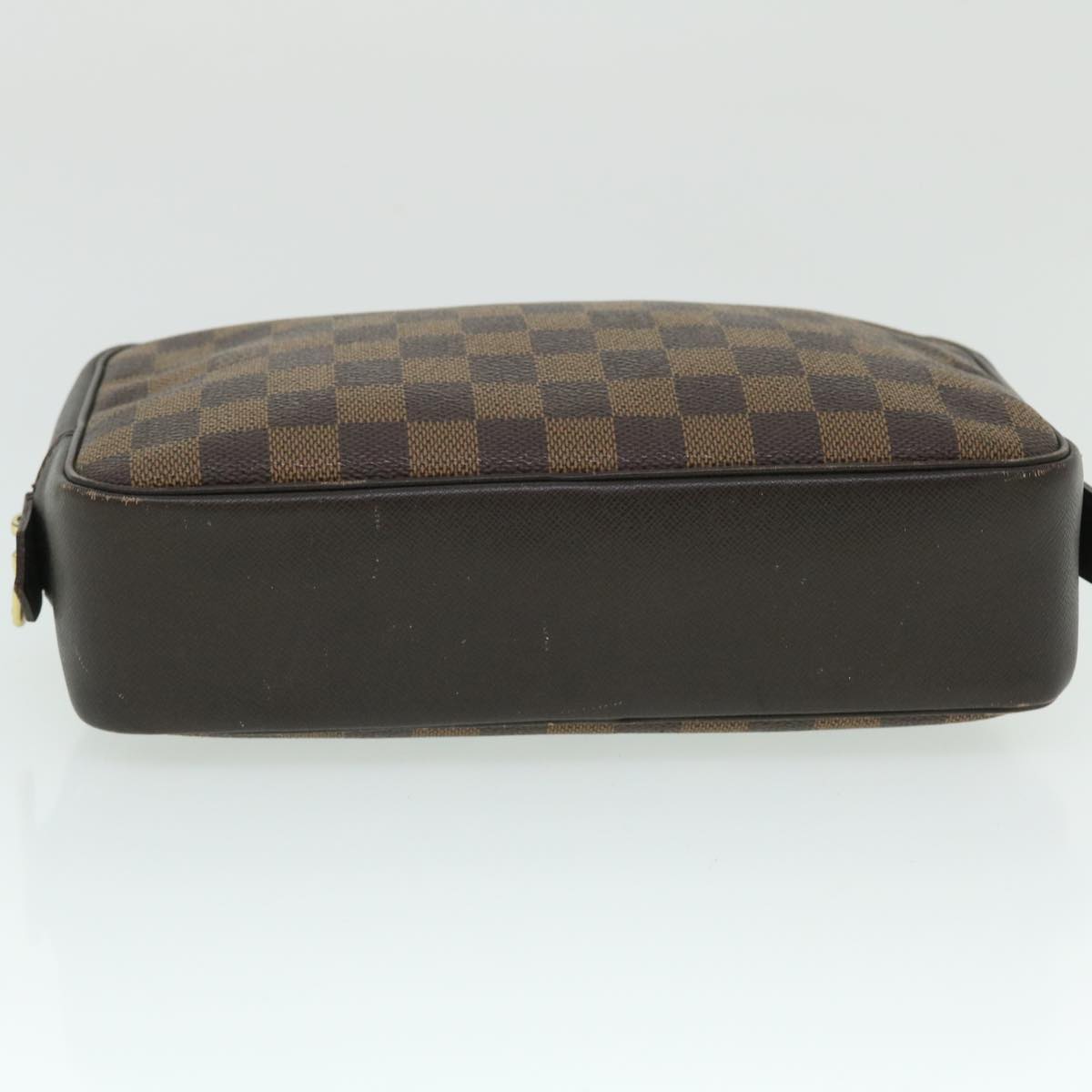 LOUIS VUITTON Damier Ebene Trousse Toilette Clutch Bag N47623 LV Auth fm2691