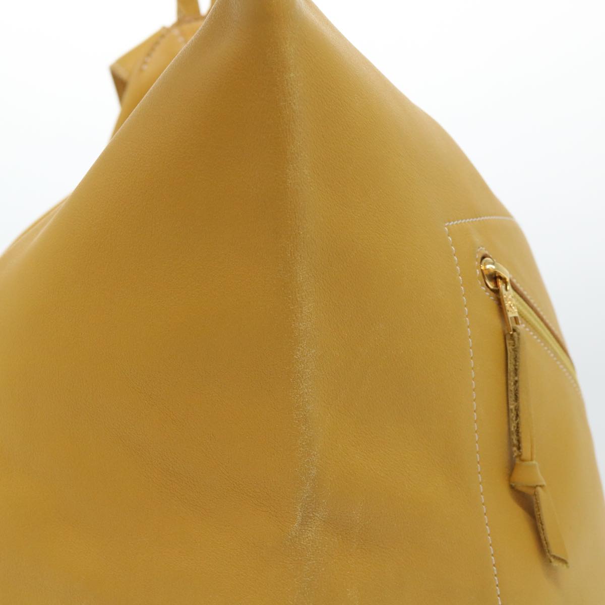 LOEWE Anton Shoulder Bag Leather Yellow Auth fm2698 - 0