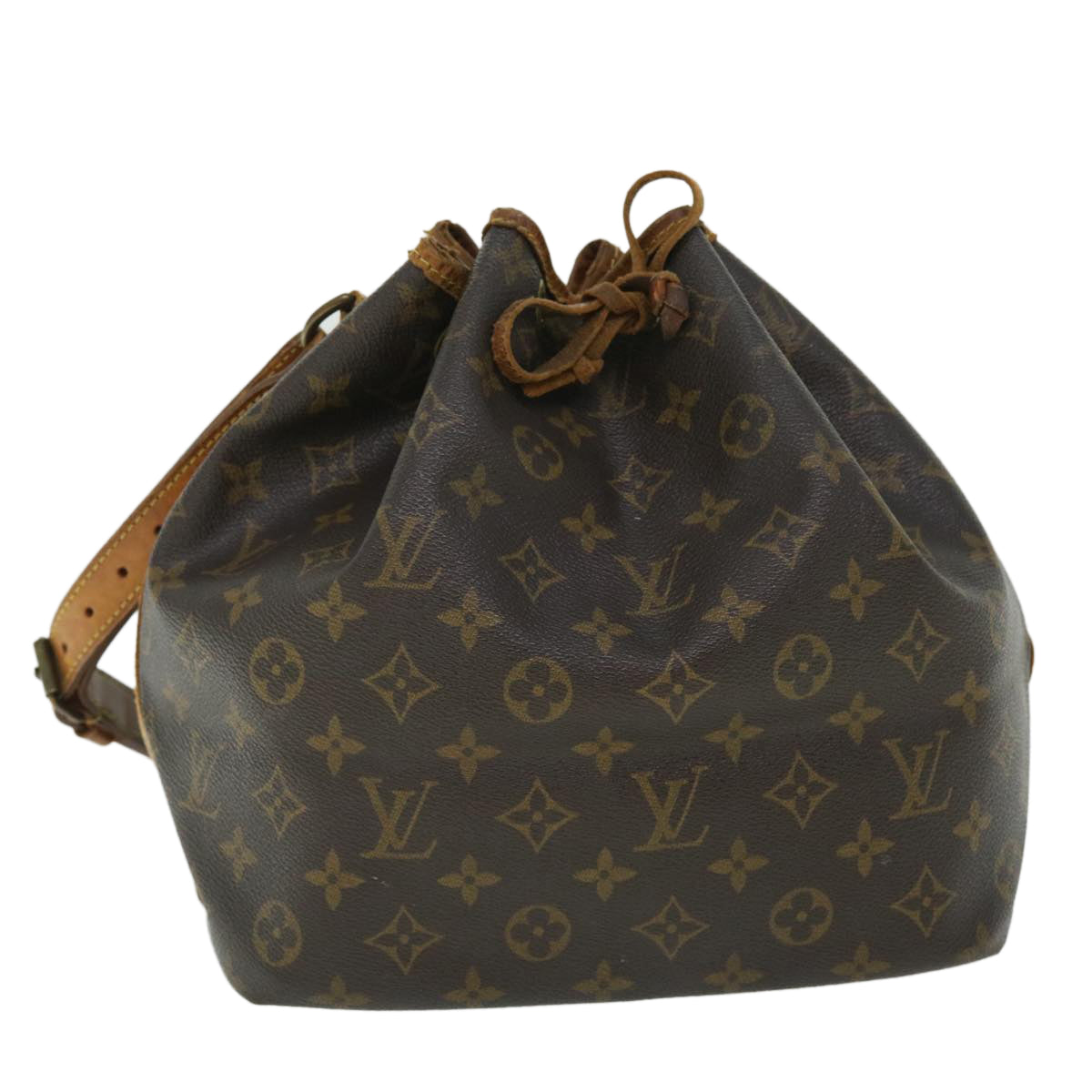 LOUIS VUITTON Monogram Petit Noe Shoulder Bag M42226 LV Auth fm2705