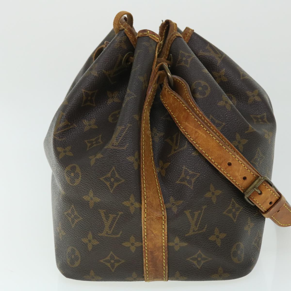 LOUIS VUITTON Monogram Petit Noe Shoulder Bag M42226 LV Auth fm2705