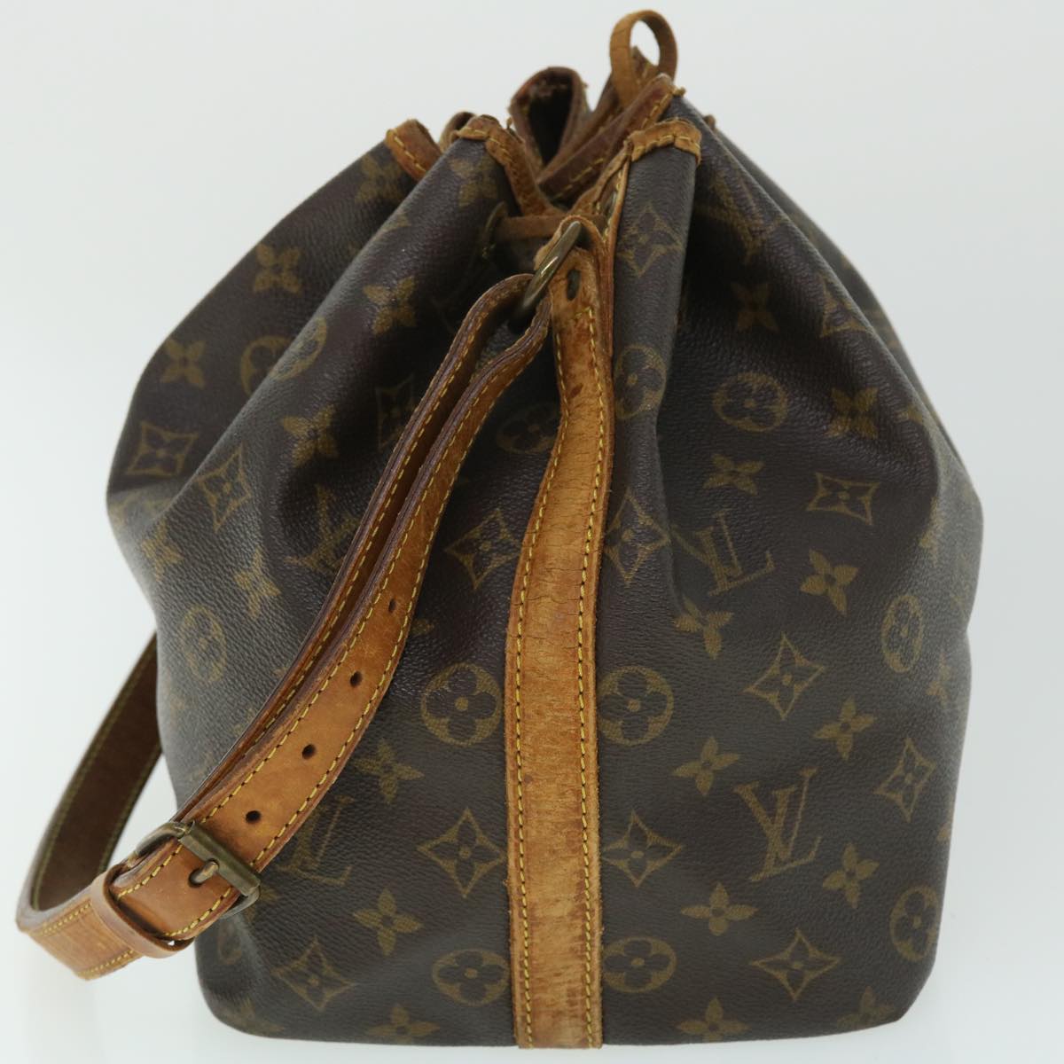 LOUIS VUITTON Monogram Petit Noe Shoulder Bag M42226 LV Auth fm2705