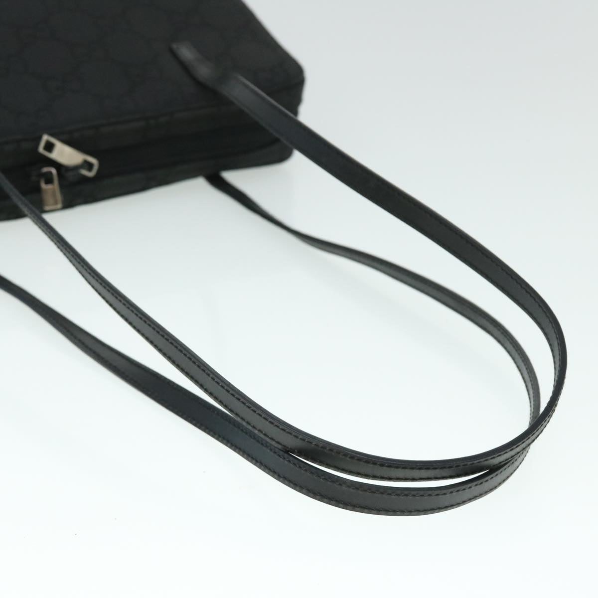 GUCCI GG Canvas Shoulder Bag Black Auth fm2708